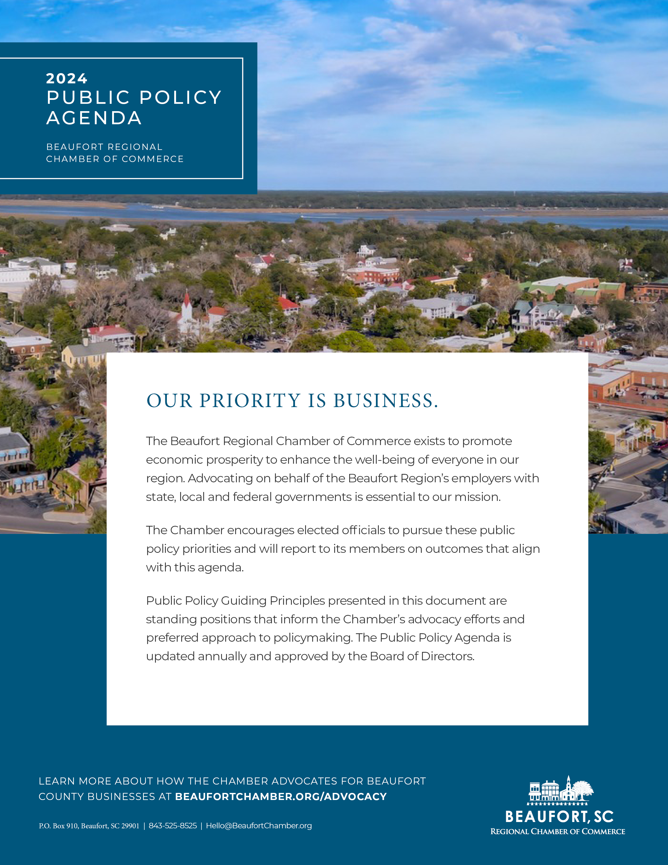 2022 Public Policy Agenda | Beaufort County Chamber of Commerce